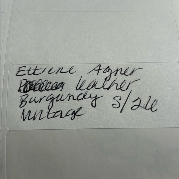 Vintage Etienne Aigner burgundy leather and brass belt size 26 - Picture 6 of 6